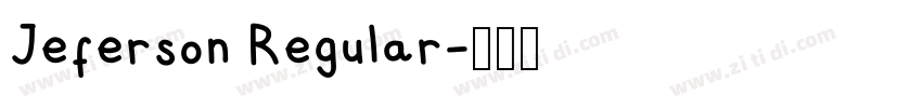 Jeferson Regular字体转换